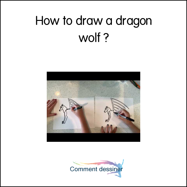 How to draw a dragon wolf